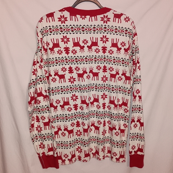 Hanna Andersson Dear Deer Unisex Christmas Pajamas PJ Set Red Green Reindeer - Picture 3 of 15